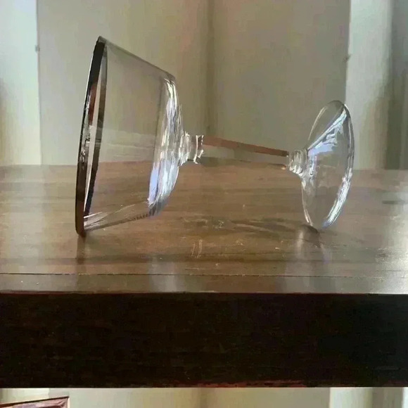 Lenox Crystal Glasses w/Platinum Trim (Solitaire) Champagne Co…Vintage - Picture 5 of 6